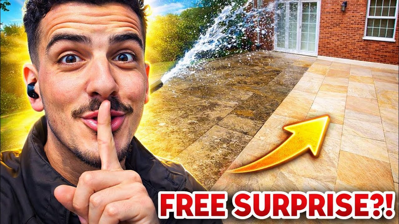 I Surprised My Client With a FREE Patio Wash | Surrey UK Garden Transformation