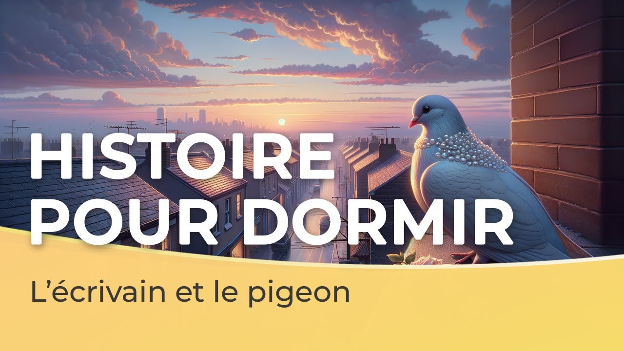 Histoire pour dormir 🕊️📖 | L’écrivain et le pigeon | Voix homme