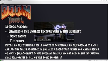 34: Skyboxes returns 1 - Change Skybox Texture by Script - Ultimate Doom Builder with the Lazygamer