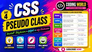 CSS Pseudo Classes Explained for Beginners | :hover, :focus, :first-child, :nth-child() 🔥
