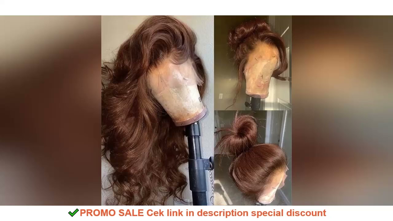 Body Wave Chocolate Brown Lace Front Wigs Human Hair Pre Plucked Brazilian Brown Virgin Hair Glueles