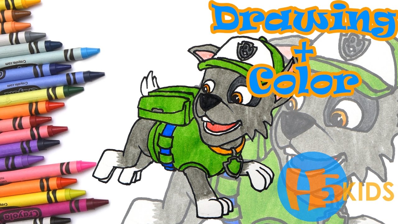 How To Draw Rocky - Paw Patrol - Easy - Kids Drawing Tutorial (Art & Drawing For Kids)