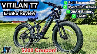 Vitilan T7 Ebike Review ~A Fast Full Suspension Electric Bike! by Jeremiah Mcintosh 8,798 views 8 months ago 31 minutes