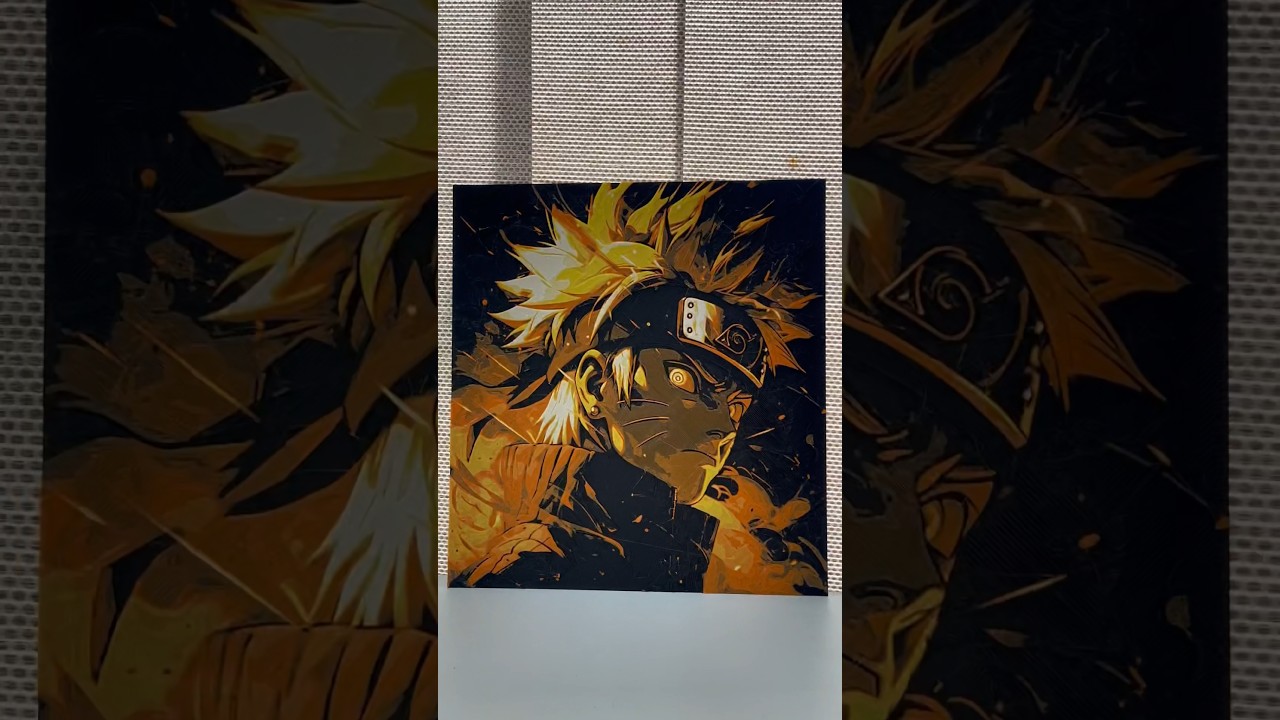 3D printed Naruto hueforge. When Ai meets 3D Printing. 