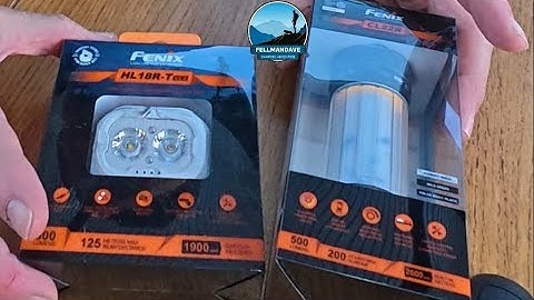 Best head light for wildcampers! The FENIX HL18R-T V2  headtorch and Fenix CL22R lantern-MEGATEST