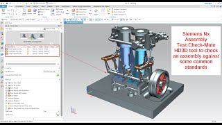 Check Mate HD3D tool in Assembly test in Siemens Nx | unigraphics use of HD3D tool Nx analysis