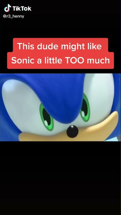 Mans love sonic a little too much