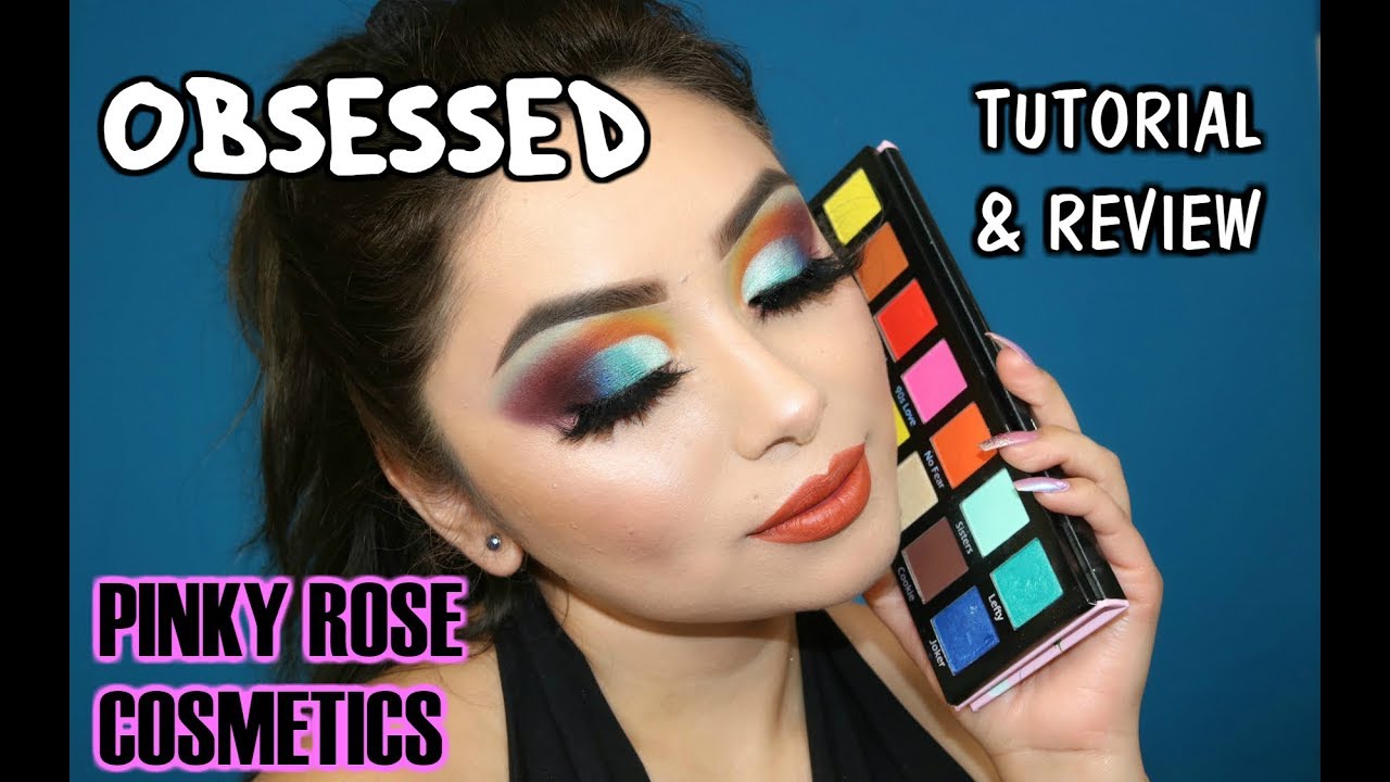 PINKY ROSE COSMETICS OBSESSED PALETTE REVIEW & TUTORIAL