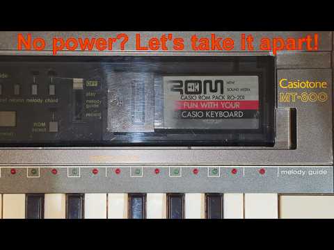 Casio MT-800 - 'No power'? - YouTube