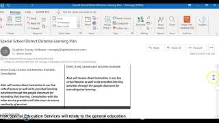 Para overview of the Distance Learning Plan