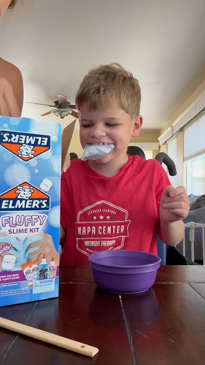 Trying Elmer's Fluffy Slime Kit