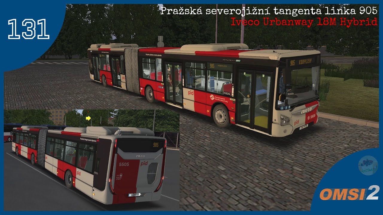 OMSI 2 #131 - noční 905 s Iveco Urbanway 18M Hybrid