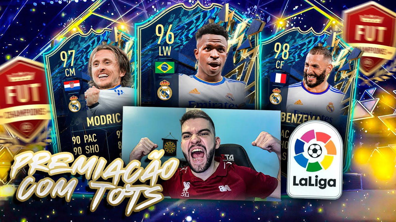 IHHHH PREMIAÇÃO FUT CHAMPIONS DOS TOTS da LA LIGA!!! ULTIMATE TEAM FIFA 22