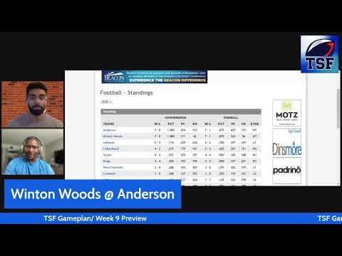 TSF Game Plan Week 9: Anderson-Winton Woods Headlines Huge Friday