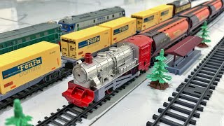 Classic Steam Train Meets Twin Diesel Locomotives | Amazing Model Railway Traffic