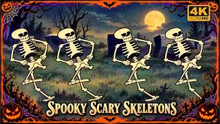 Halloween Songs - Spooky Scary Skeletons - (Official Video) [4K HD]