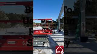 Using a purlin as temporary bracing #coldformedsteel #building #construction #coldformedtips