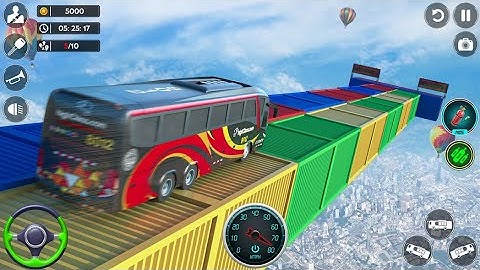 Impossible Bus Stunt Driving Simulator Games || Android Gameplay #2