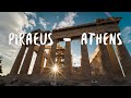 Piraeus Athens Drone, this is the biggest port of greece (4k)