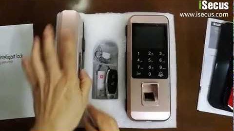 LK 8801 D Rose Gold Fingerprint Lock for Glass Door