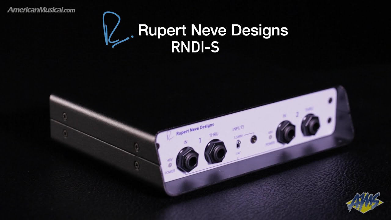 Rupert Neve Designs RNDI-S Direct Box - AmericanMusical.com - YouTube