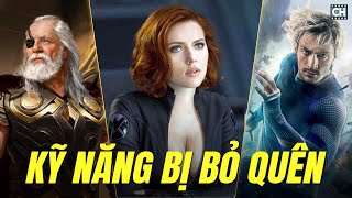 Top kỹ năng bị MCU bỏ quên một cách KHÓ HIỂU | Quick Silver không nhanh, Black Widow là thần sấm?