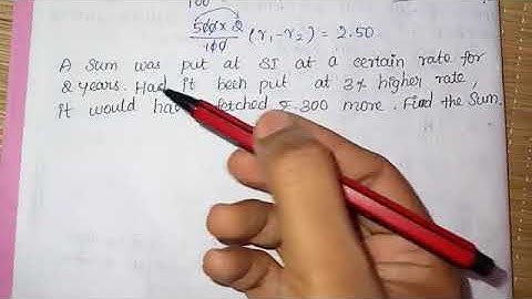 A sum was put at simple interest at a certain rate for 2 years. Had it been put at 3% higher rate...