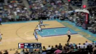 J R  Smith up and under dunk in fastbreak vs New Orleans Hornets