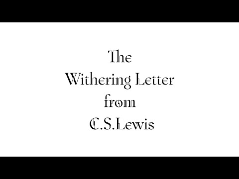 The Withering Letter from C.S.Lewis