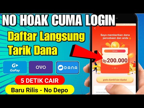 CUMA LOGIN DAPAT SALDO DANA 200RB BISA DITARIK - APLIKASI PENGHASIL UANG TERCEPAT 2022