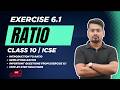 Ratio – Class 10 ICSE | Exercise 6.1 | Part 1 | Introduction & Basic Problems