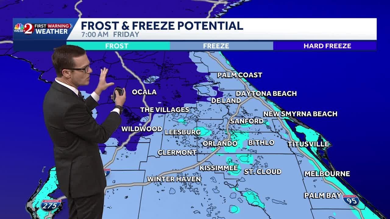 Cold front brings rain and chilly weather changes to Central Florida | January 14 forecast