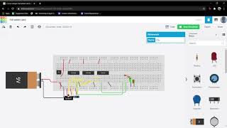Circuit design Full adder Lab3  -Tinkercad