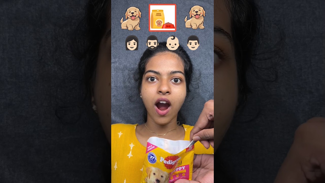 Who will eat the dog food?!😱 