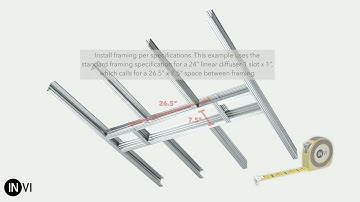 Invi Air Linear Standard "Diffuser-out" Installation
