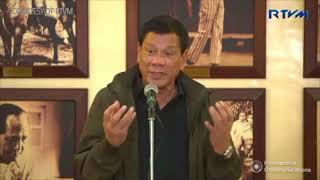 Duterte holds press conference with Malacañang Press Corps