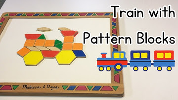 Learn Colours and Shapes with Train Pattern Blocks - Educational Video for Kids - Pretend Learn Play