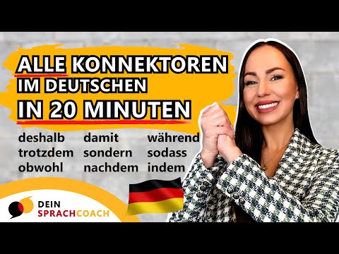 Lerne ALLE KONNEKTOREN im DEUTSCHEN🇩🇪 in 20 Minuten (Satzbau | Grammatik | Hauptsatz Nebensatz)