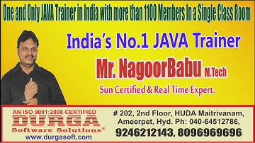 Regular Class Room Session at DURGASOFT