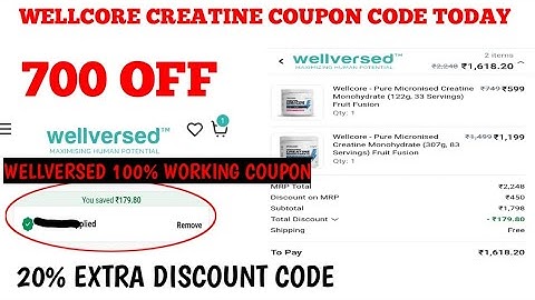 wellcore creatine coupon code today || wellcore creatine coupon code || wellversed discount code