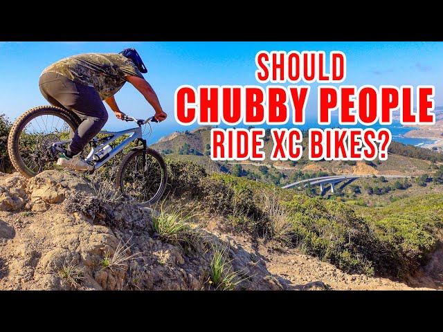 I Ride Expert Trails To Find Out If Big People Can Ride XC Bikes class=