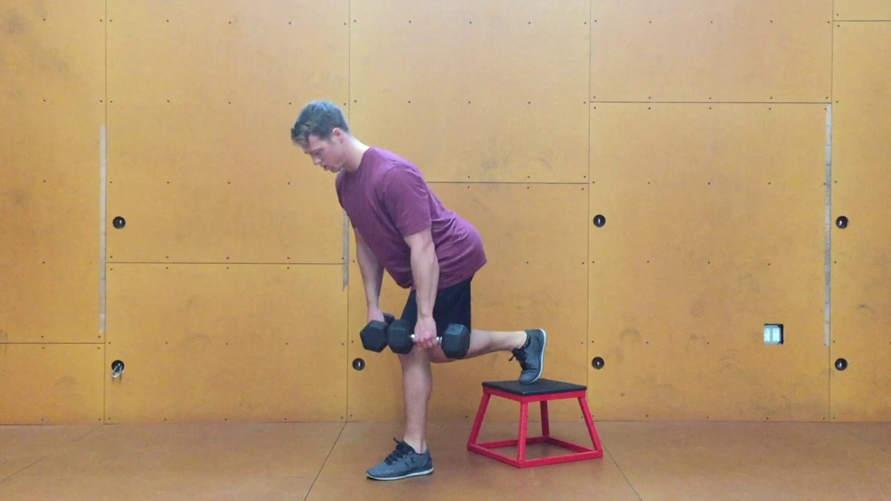 Dumbbell Rear Foot Elevated RDL YouTube