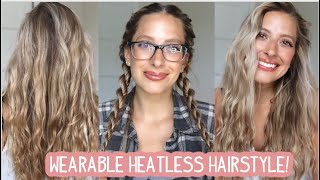 WEARABLE ROPE BRAIDS HEATLESS HAIRSTYLE!