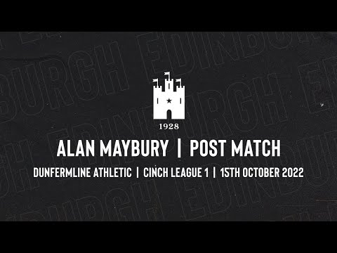 Alan Maybury | Post Match | Dunfermline Athletic | 15 October 2022