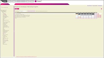 Tempora  online Timesheets software