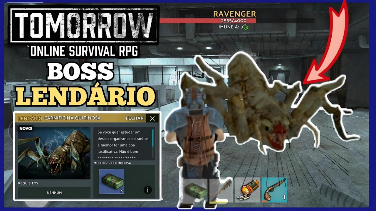 TOMORROW | ENFRENTANDO BOSS LENDÁRIO, ARANHA MUTANTE, CARNIFICINA QUITINOSA, RAVENGER, DICAS e MAIS!