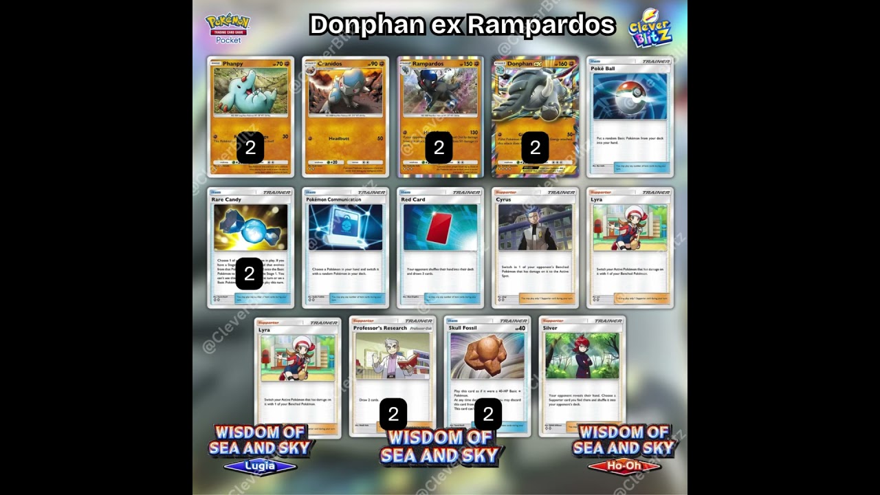 🦖💥Donphan EX Rampardos – Fossil Force Combo! 