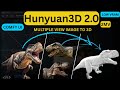 Hunyuan3D 2.0 2MV in ComfyUI: Create 3D Models from Multiple View Images