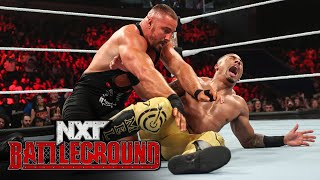 Bron Breakker launches Carmelo Hayes with a top-rope hurricanrana: NXT Battleground 2023 highlights