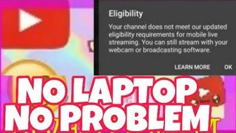 HOW TO LIVESTREAM on YOUTUBE USING SMARTPHONE LESS THAN 1000 SUBSCRIBERS TUTORIAL